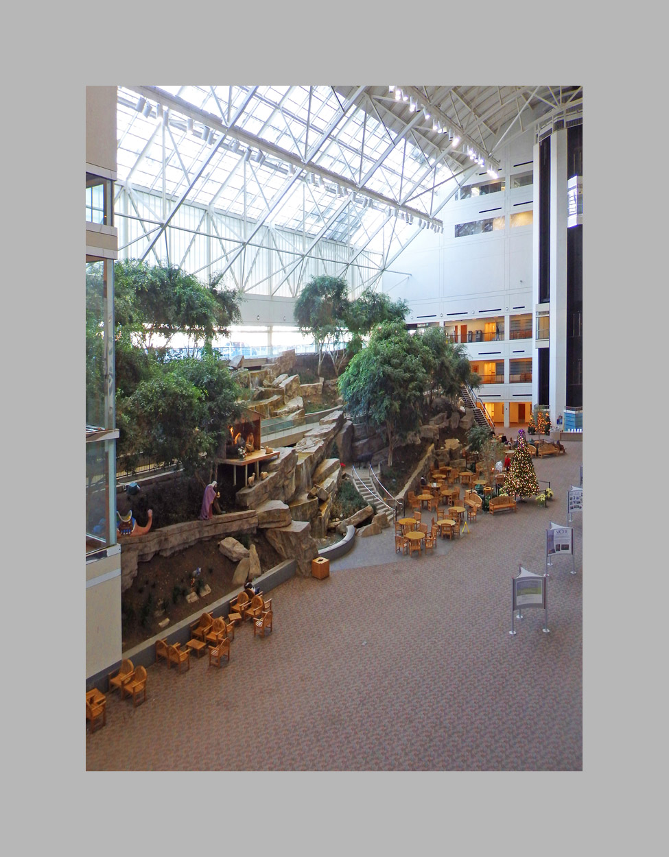 Photo titled St. Vincent's Hospital Lobby (After Christmas)
